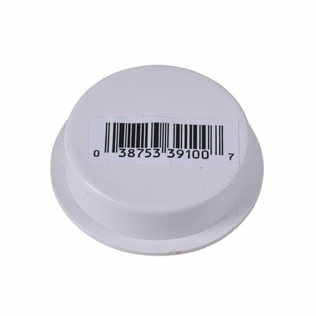 OATEY Knock-Out 39103 Test Cap with Barcode, 4 in Connection, ABS, White 33463